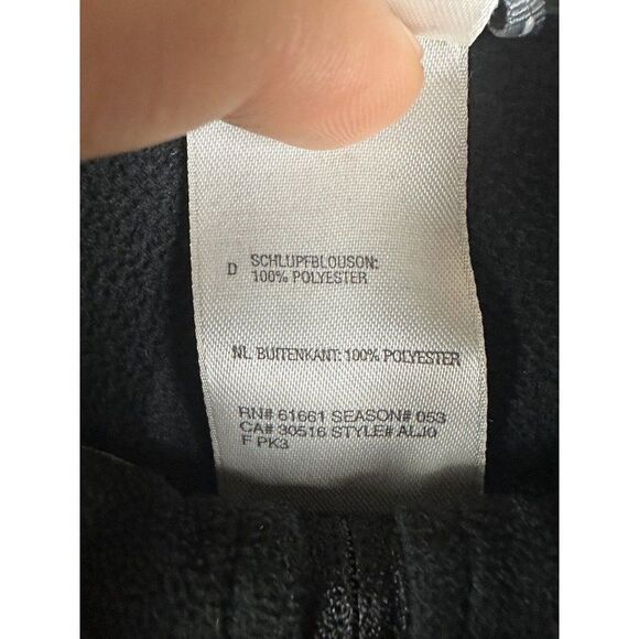 The North Face Fleece Quarter Zip Up TKA 100 Sweat Shirt Womens Large Black GUC‎ - Picture 7 of 8